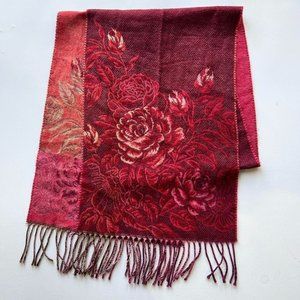 Women's Rose Scarf by Merona, Red Pink and Burgundy